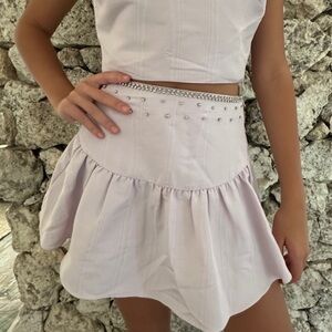 Rare LoveShackFancy Lavender skirt